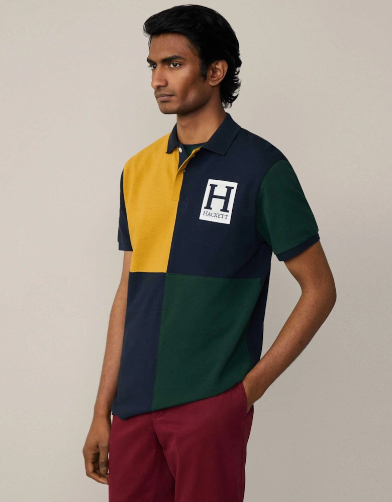 Heritage Colour Block Polo Shirt