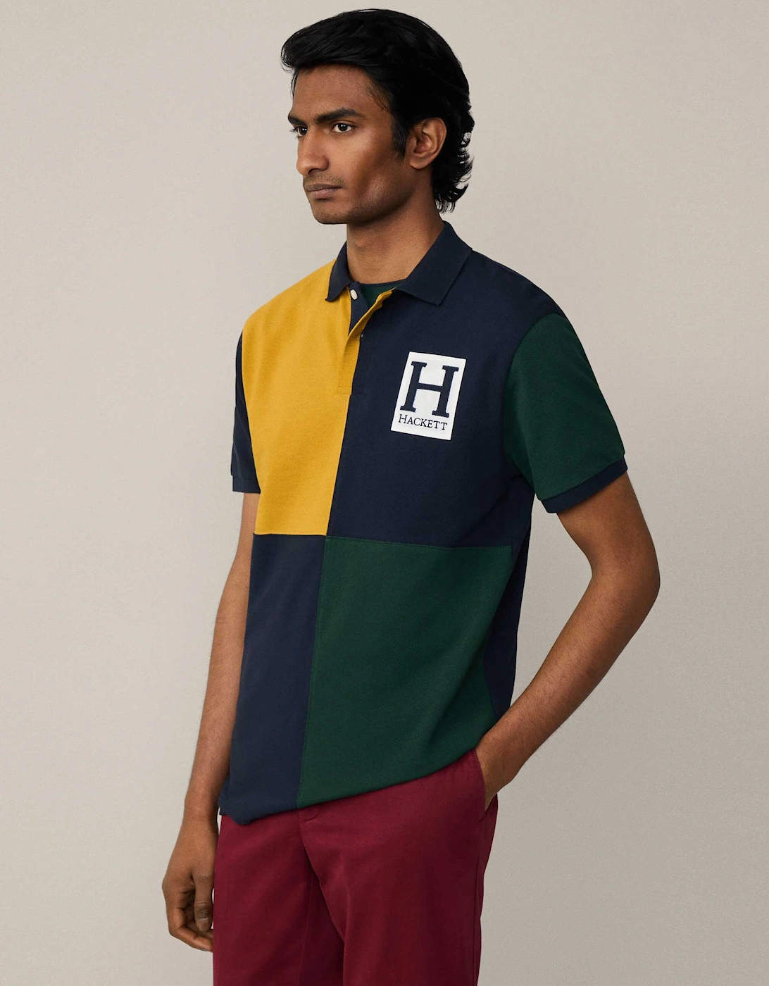 Heritage Colour Block Polo Shirt