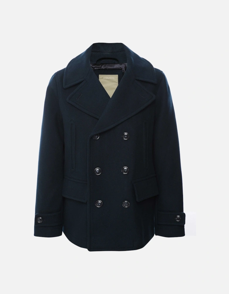 Melton Virgin Wool Peacoat