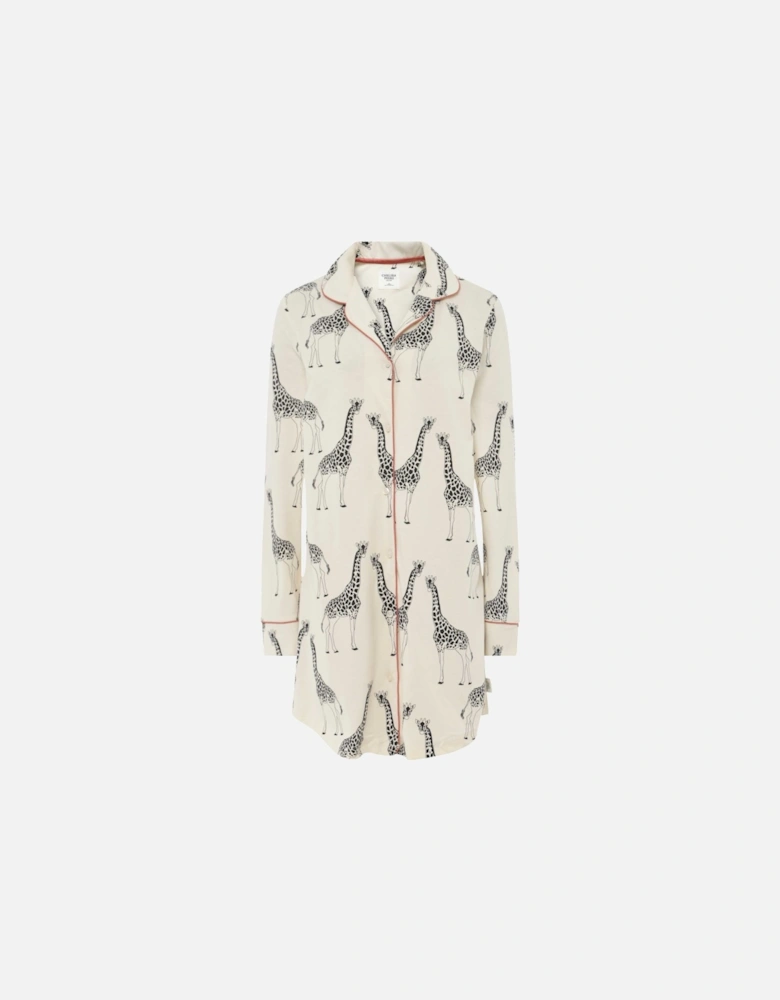 Organic Cotton Giraffe Print Nightshirt