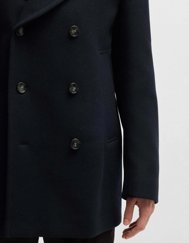 Wool H-Clay Pea Coat