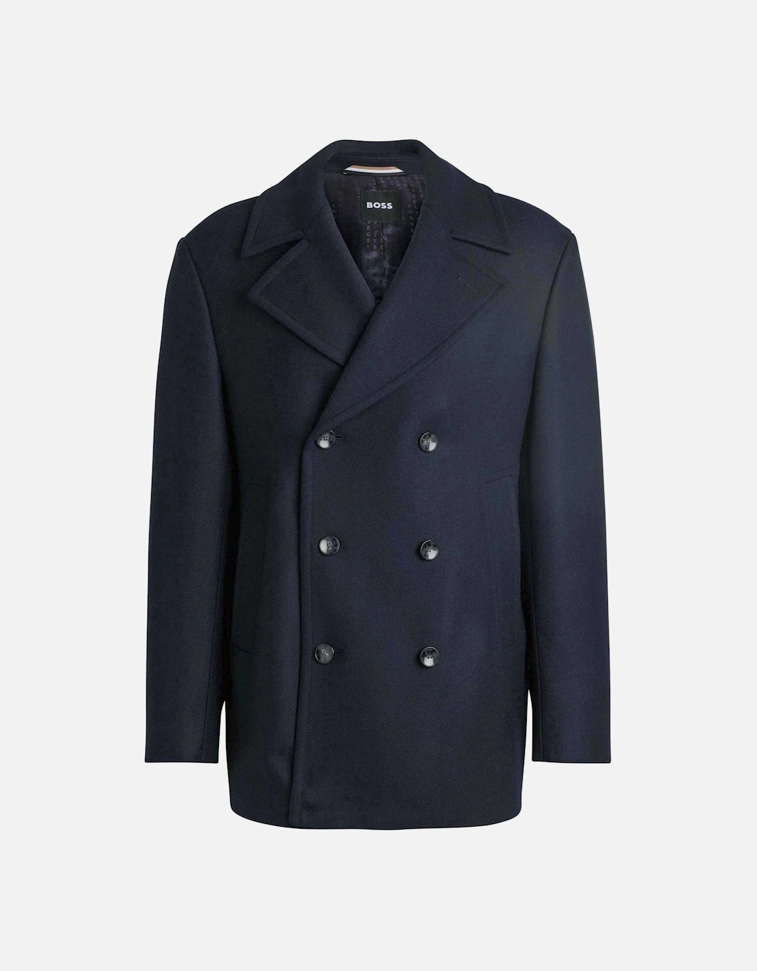 Wool H-Clay Pea Coat, 7 of 6