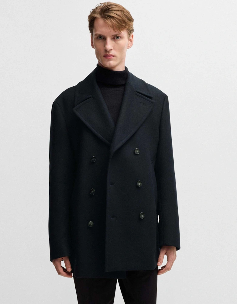 Wool H-Clay Pea Coat