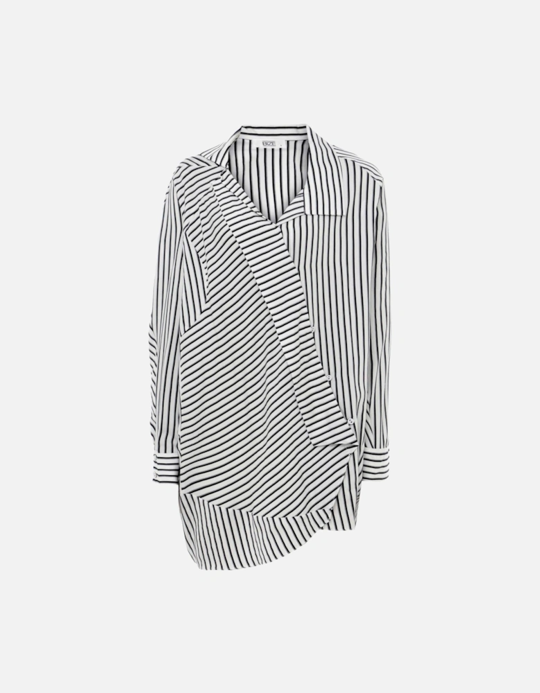 Asymmetric Striped Shirt