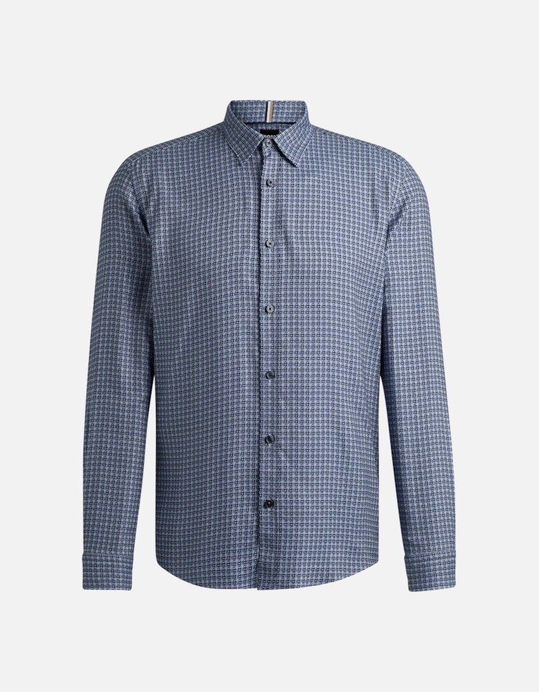 Regular Fit Chambray Print H-Liam Shirt