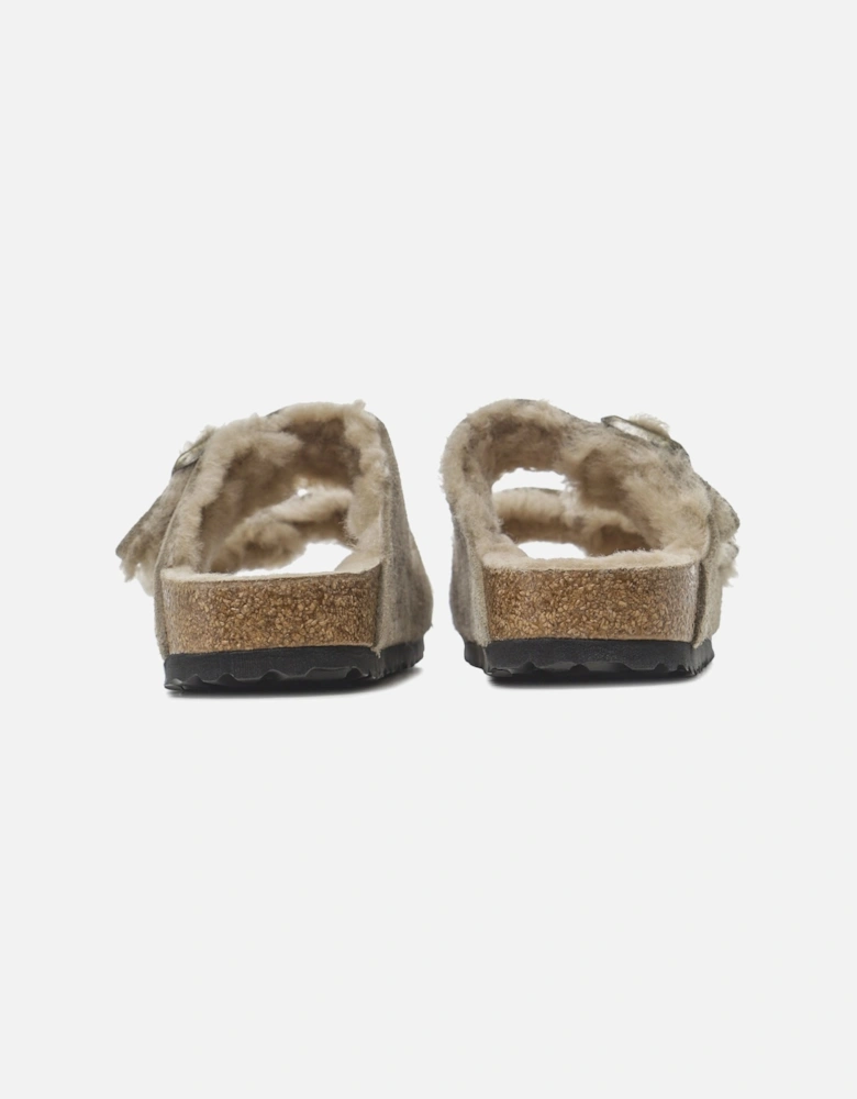 Arizona Shearling Suede Leather Sandals