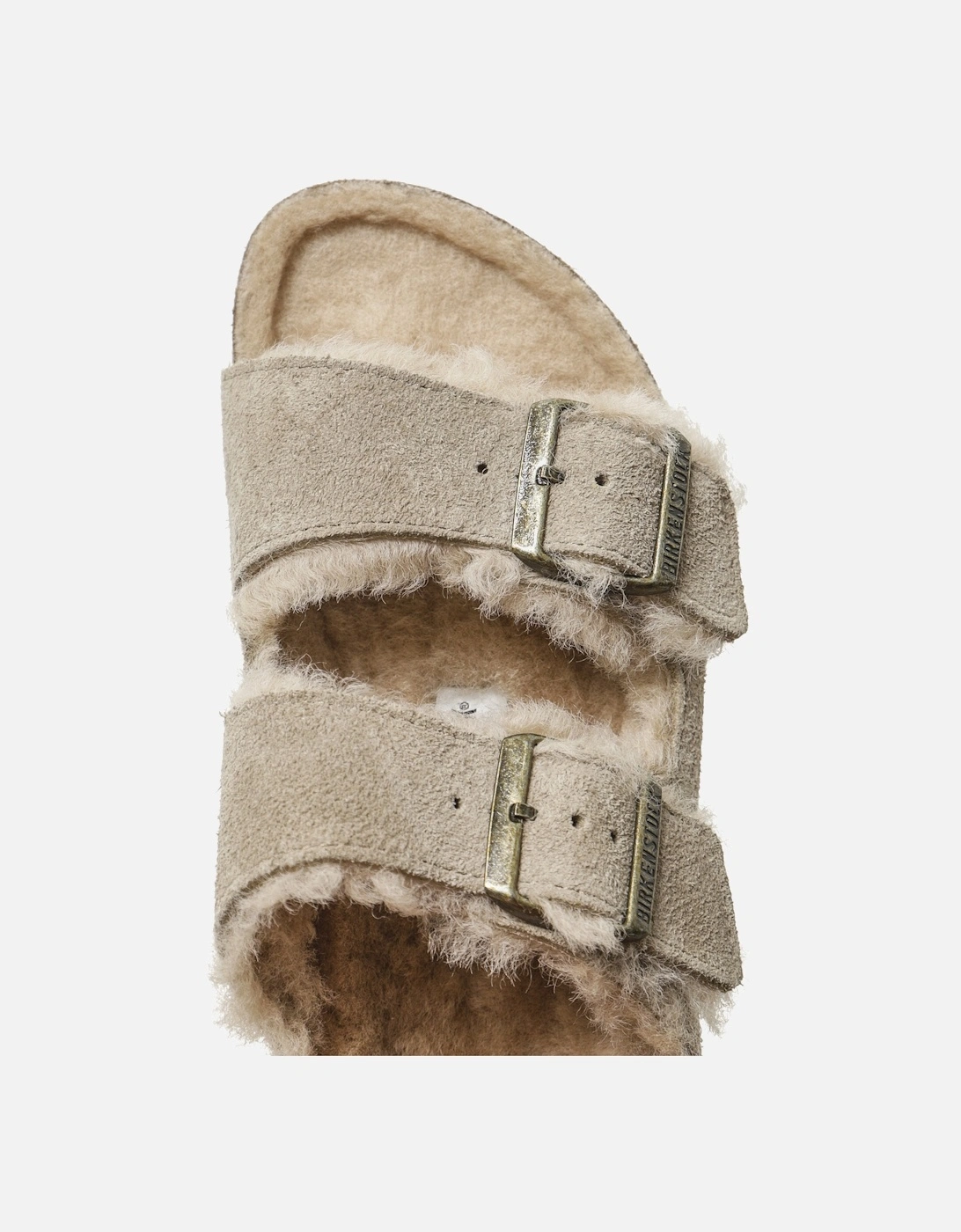 Arizona Shearling Suede Leather Sandals