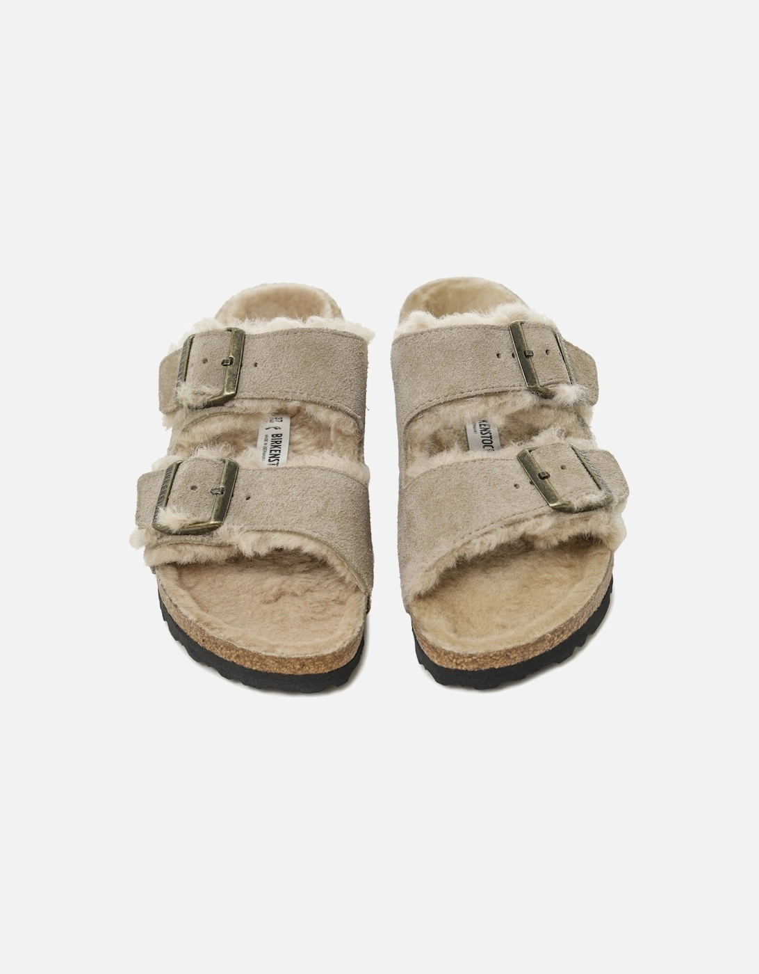 Arizona Shearling Suede Leather Sandals