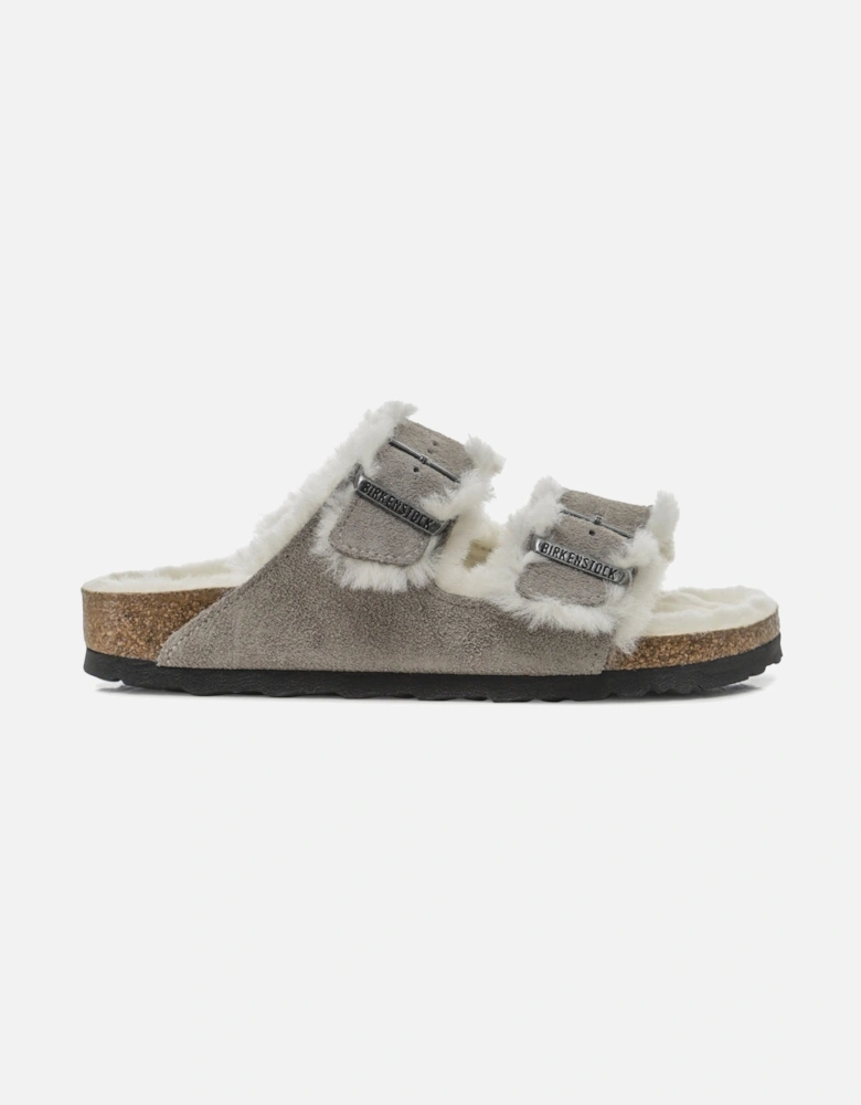 Arizona Shearling Suede Leather Sandals