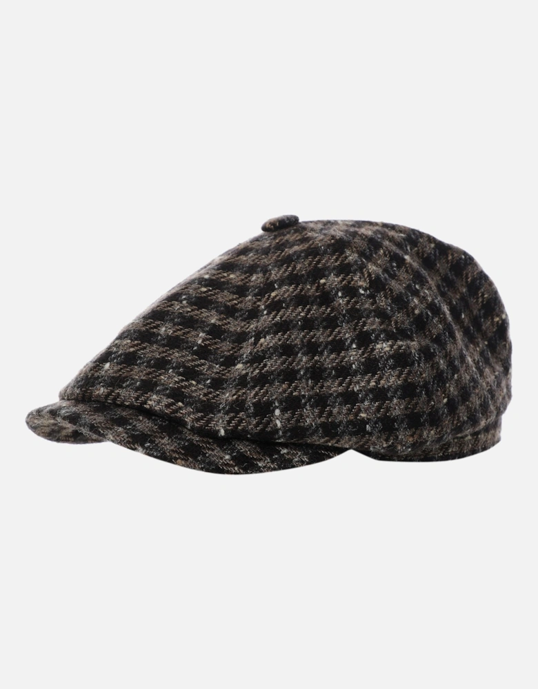 Cashmere Silk Check Hatteras Cap