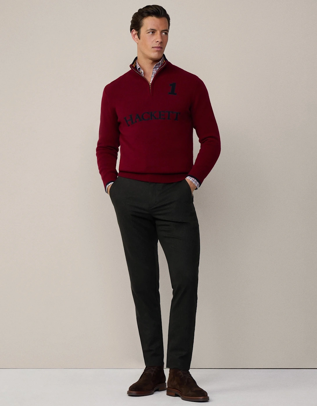 Merino Heritage Half-Zip Jumper