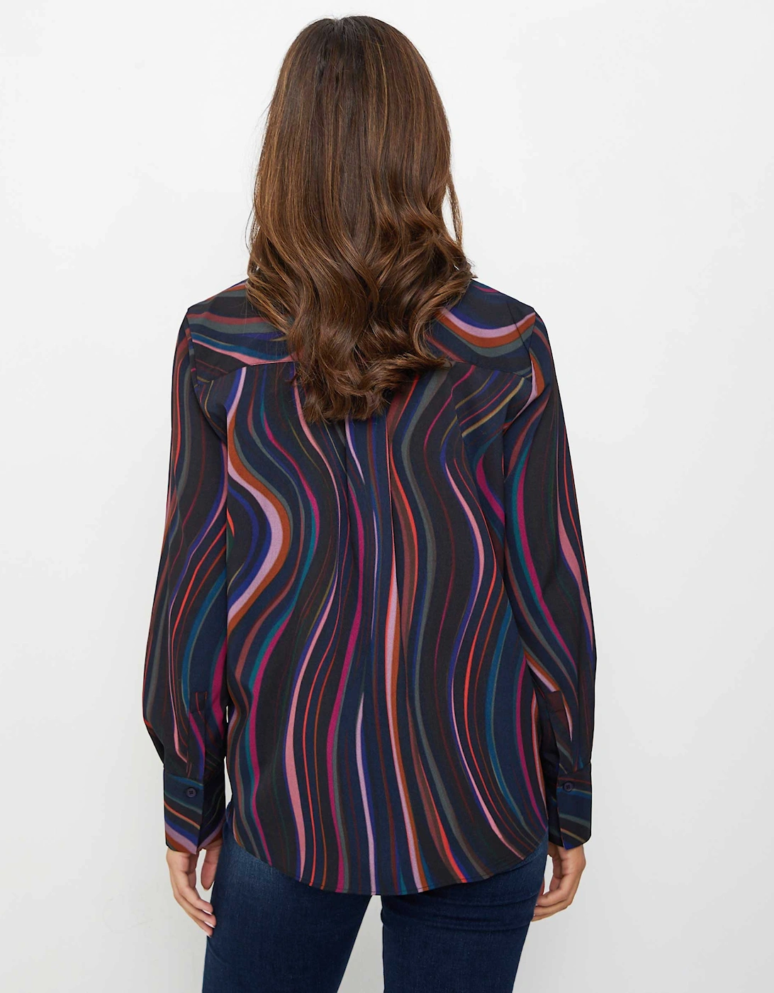 Satin Midnight Swirl Shirt