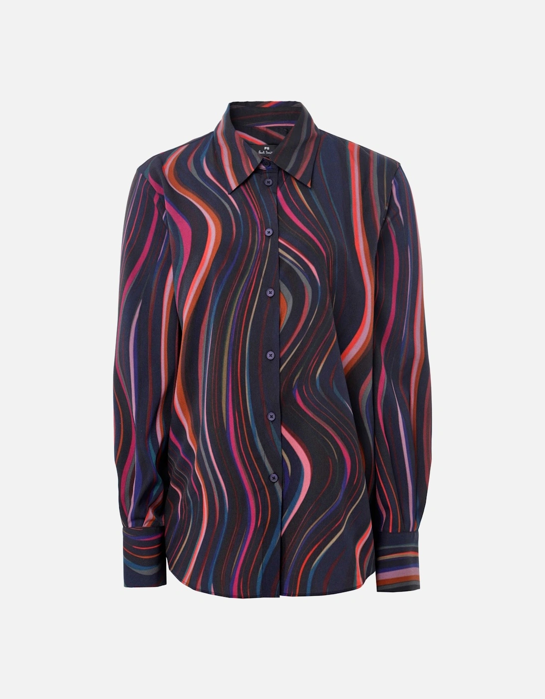 Satin Midnight Swirl Shirt, 4 of 3