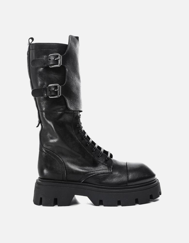 Leather Combat Boots