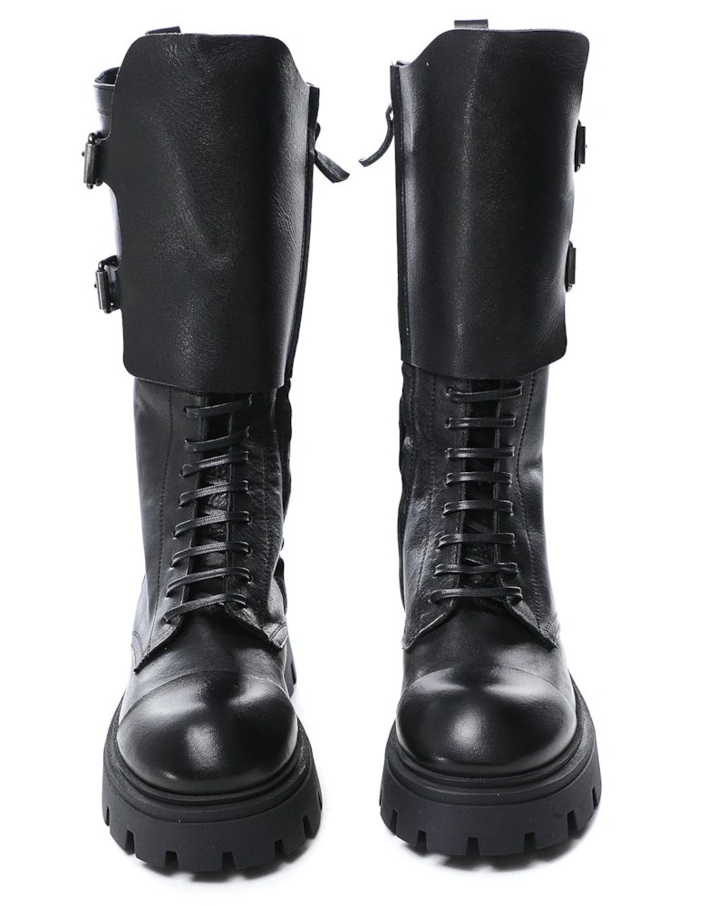 Leather Combat Boots