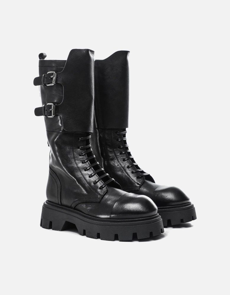 Leather Combat Boots