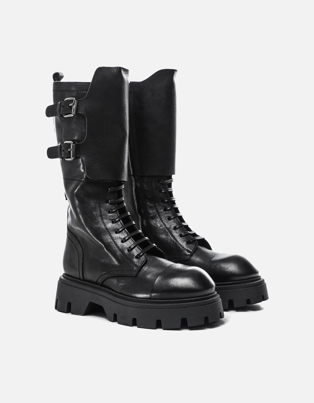 Leather Combat Boots, 7 of 6