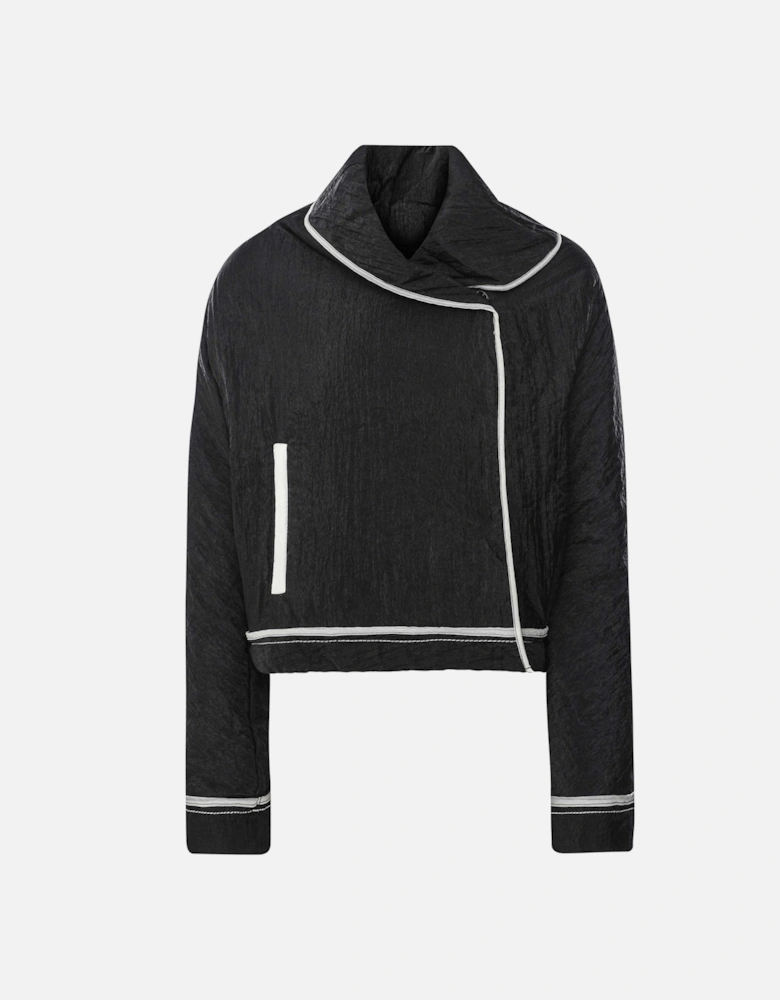 Contrast-Trim Padded Jacket