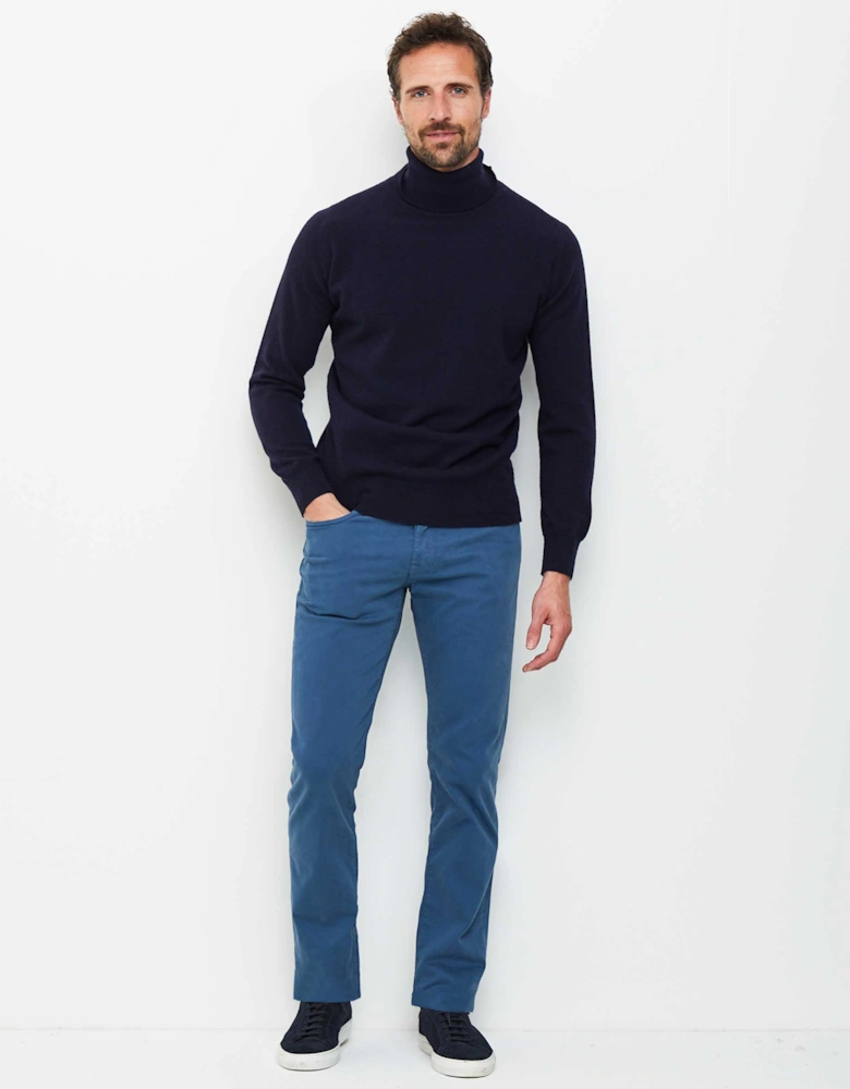 Slim Fit Five Pocket Trousers