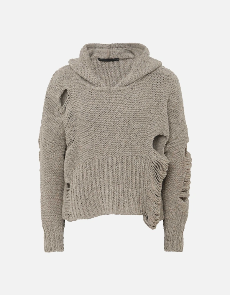 Knitted Hole Hoodie