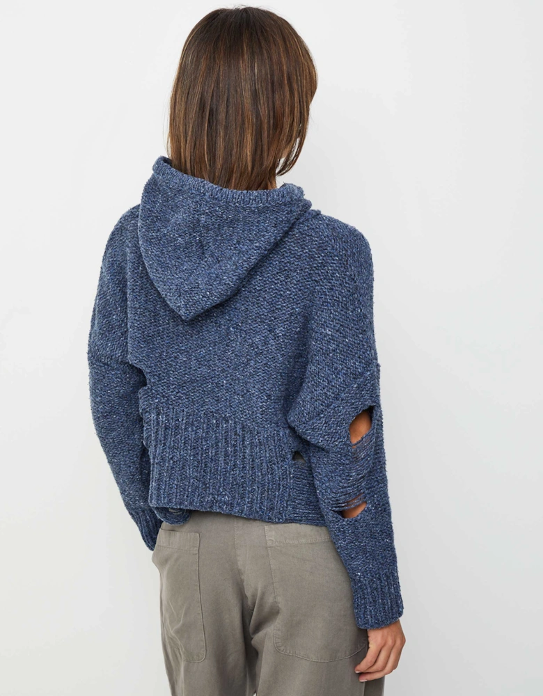 Knitted Hole Hoodie