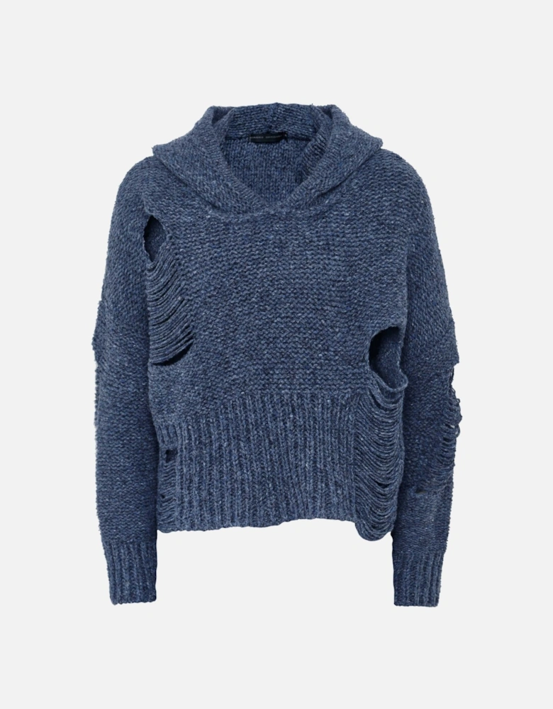 Knitted Hole Hoodie