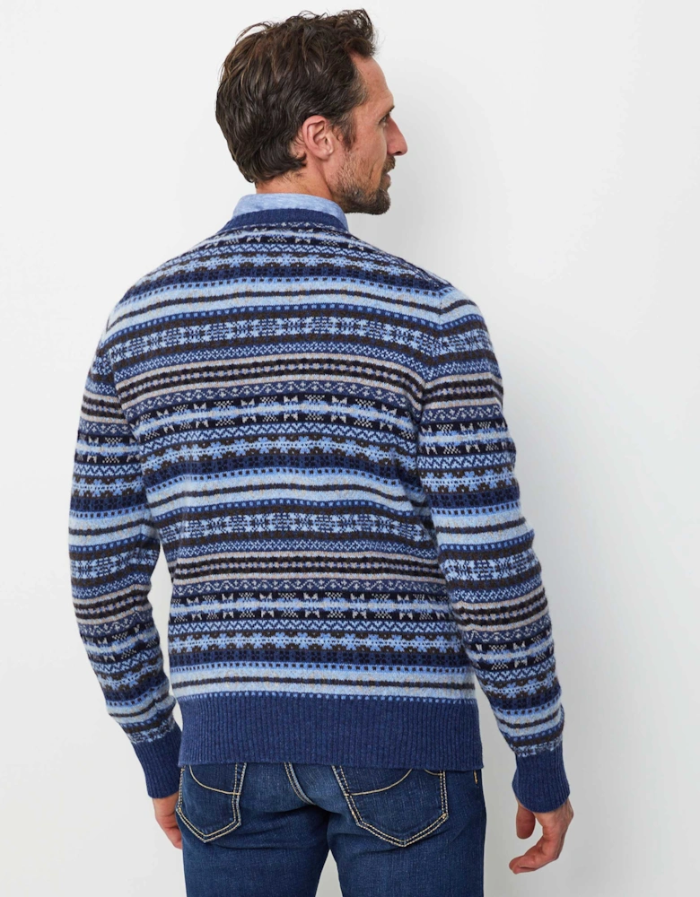 Lambswool Crew Fair Isle Jumper