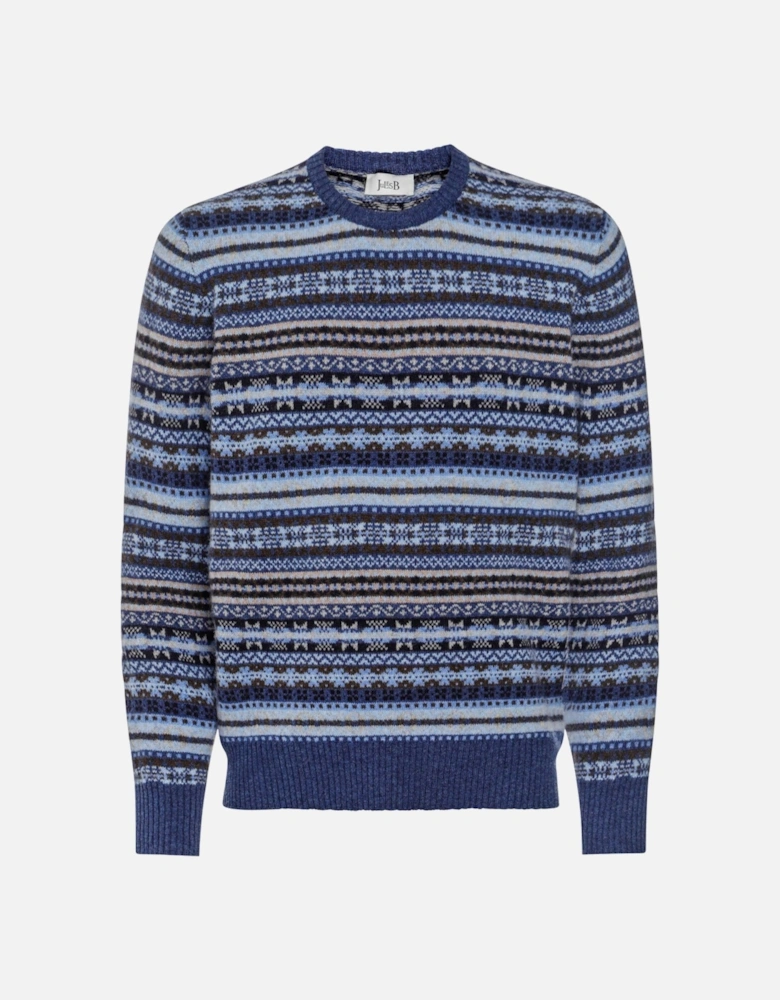 Lambswool Crew Fair Isle Jumper