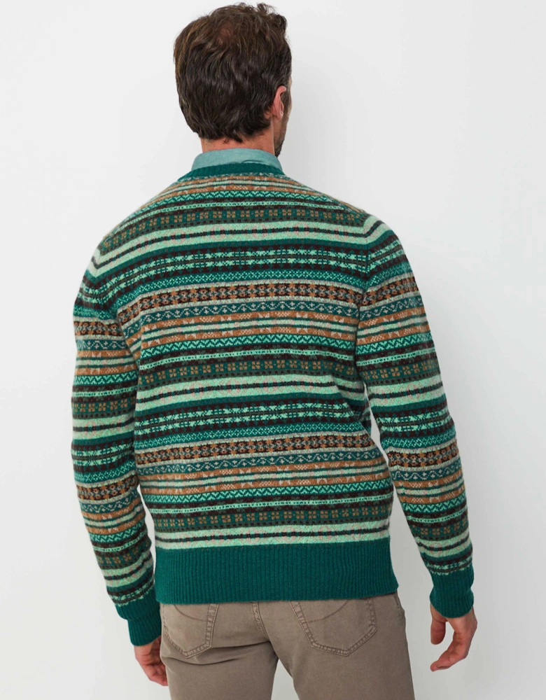 Lambswool Crew Fair Isle Jumper