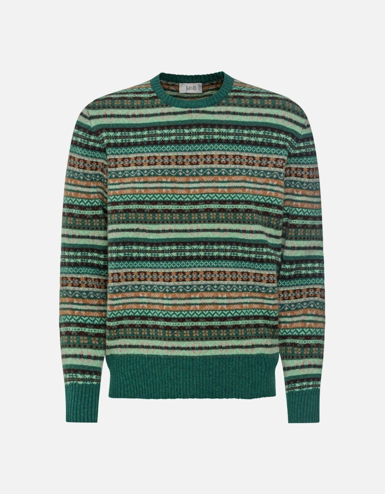 Lambswool Crew Fair Isle Jumper