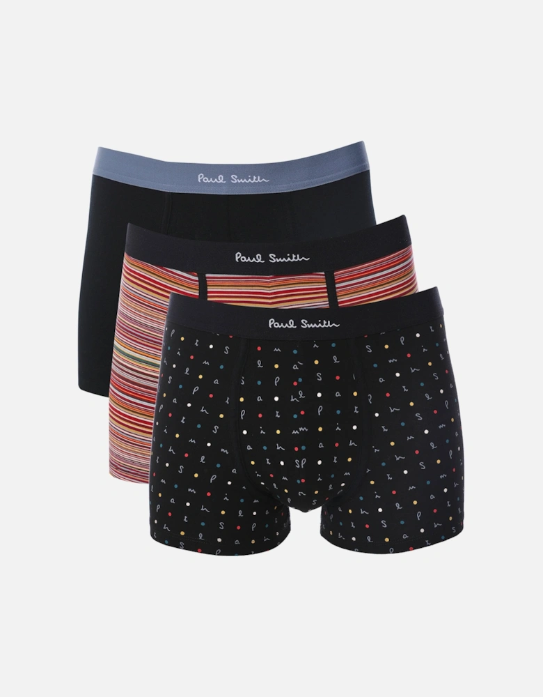 Striped Letters Boxer Briefs 3 Pack