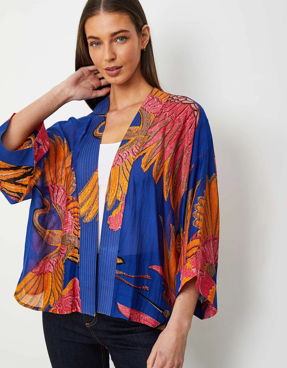 Crane Cobalt Kimono