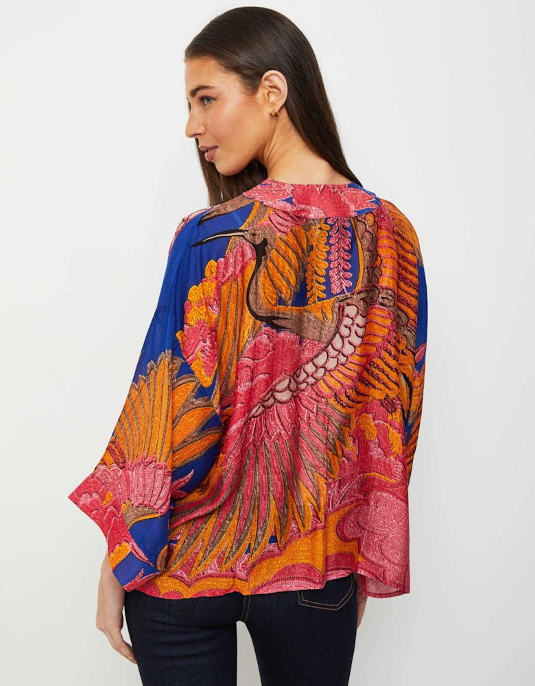 Crane Cobalt Kimono