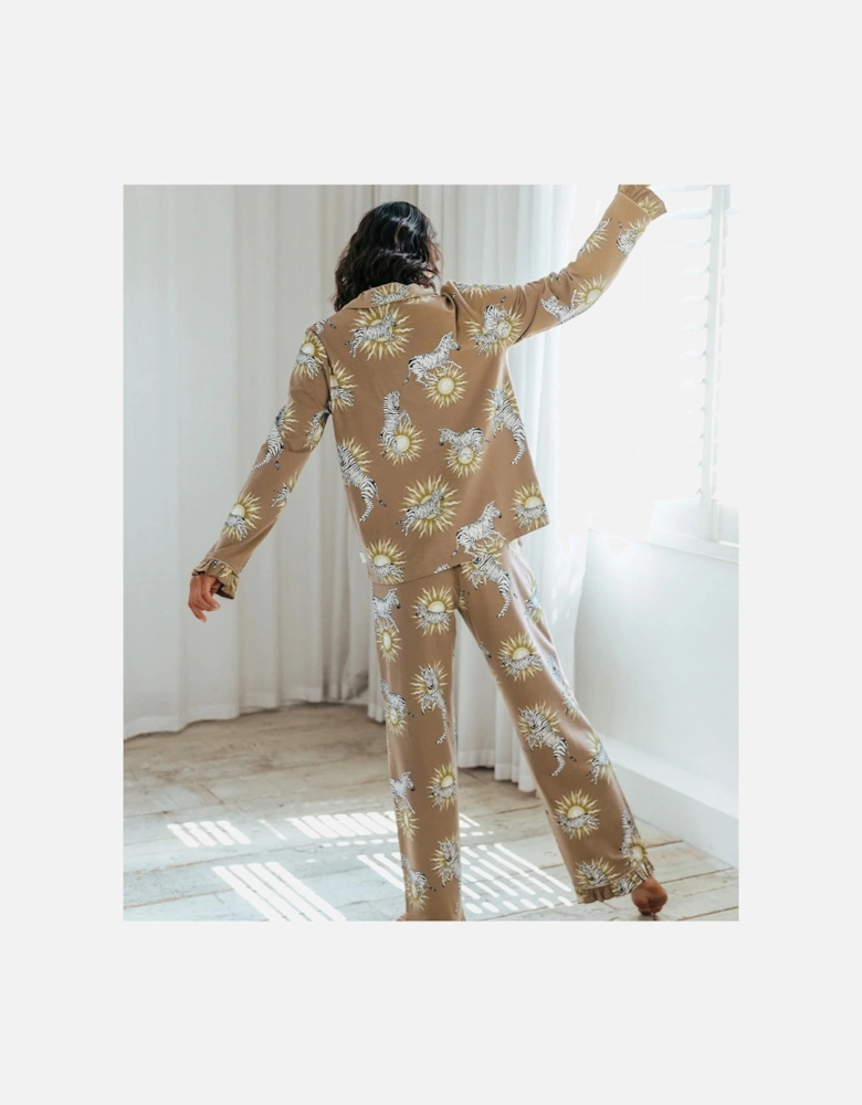 Celestial Zebra Frill Long Pyjama Set