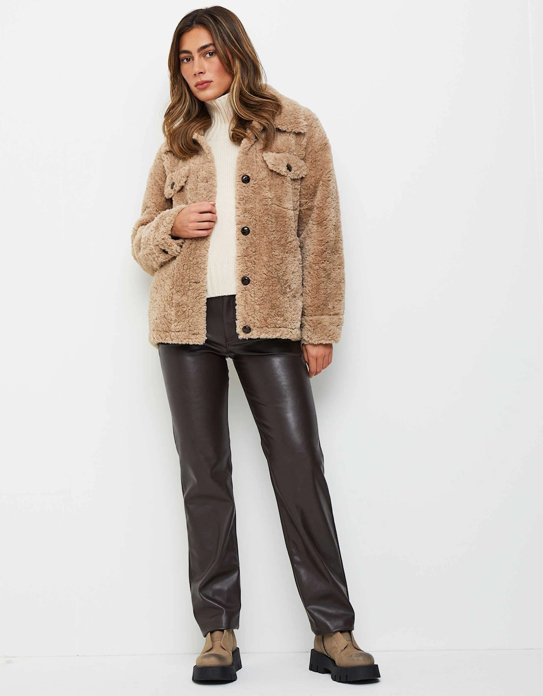 Harlow Faux Leather Trousers