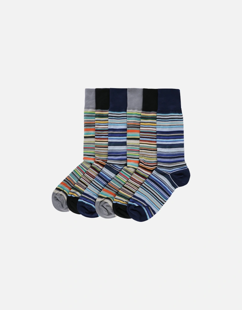 Signature Stripe Socks 6 Pack