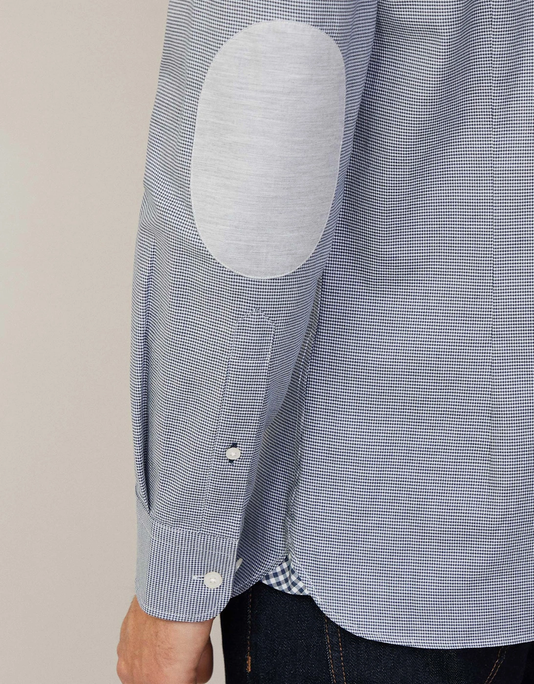 Tailored Fit Flannel Puppytooth Shirt