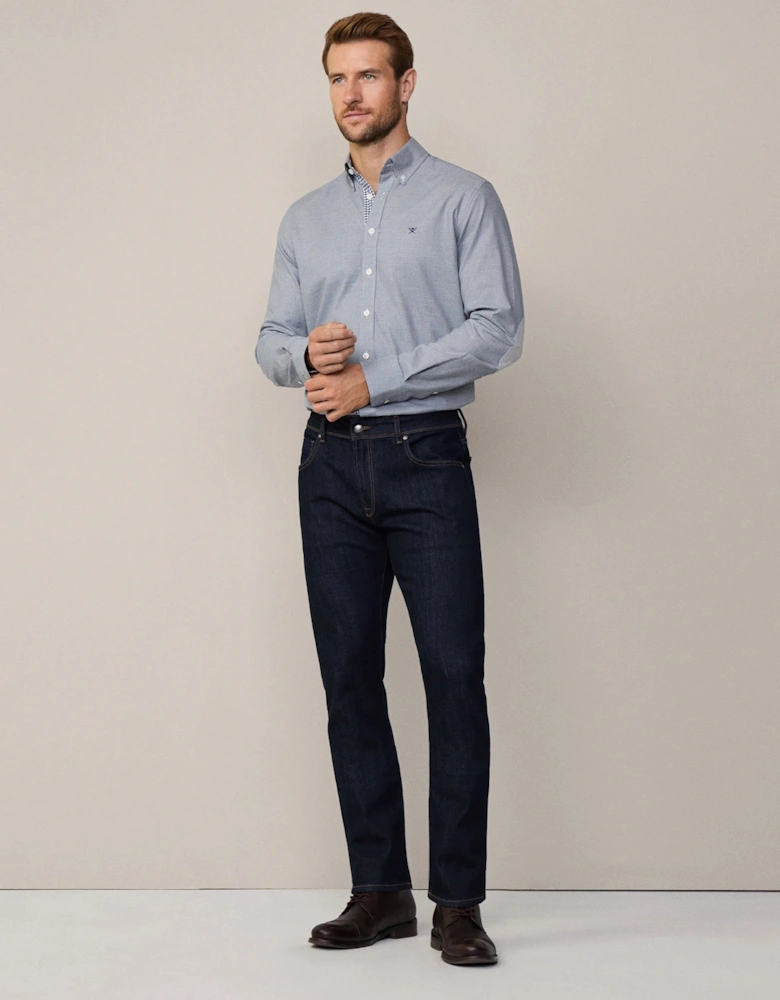 Tailored Fit Flannel Puppytooth Shirt