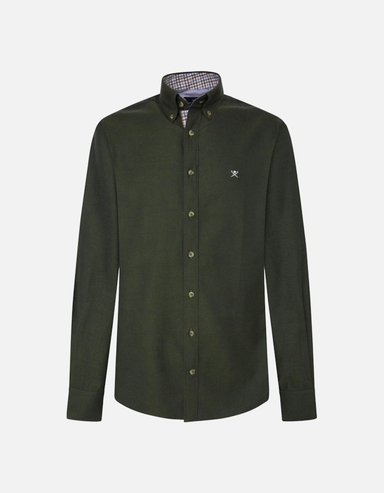 Tailored Fit Flannel Trim Shirt