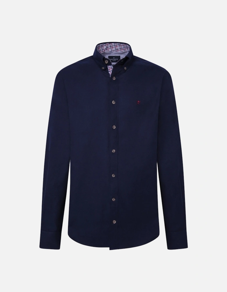 Tailored Fit Flannel Trim Shirt