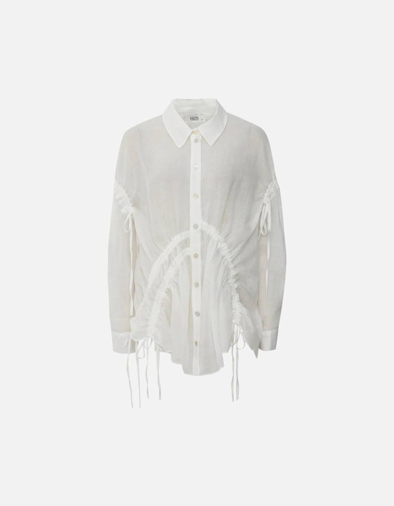 Ruched Gauze Shirt