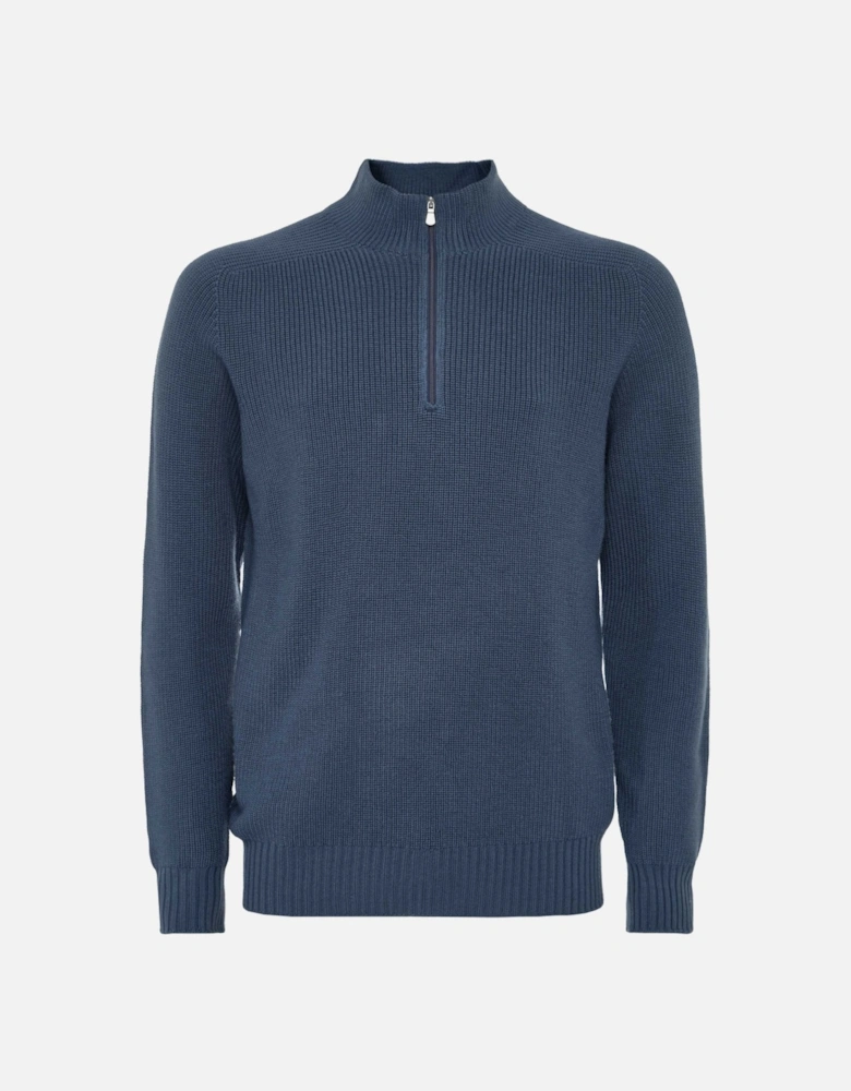 Virgin Wool Half-Zip Jumper