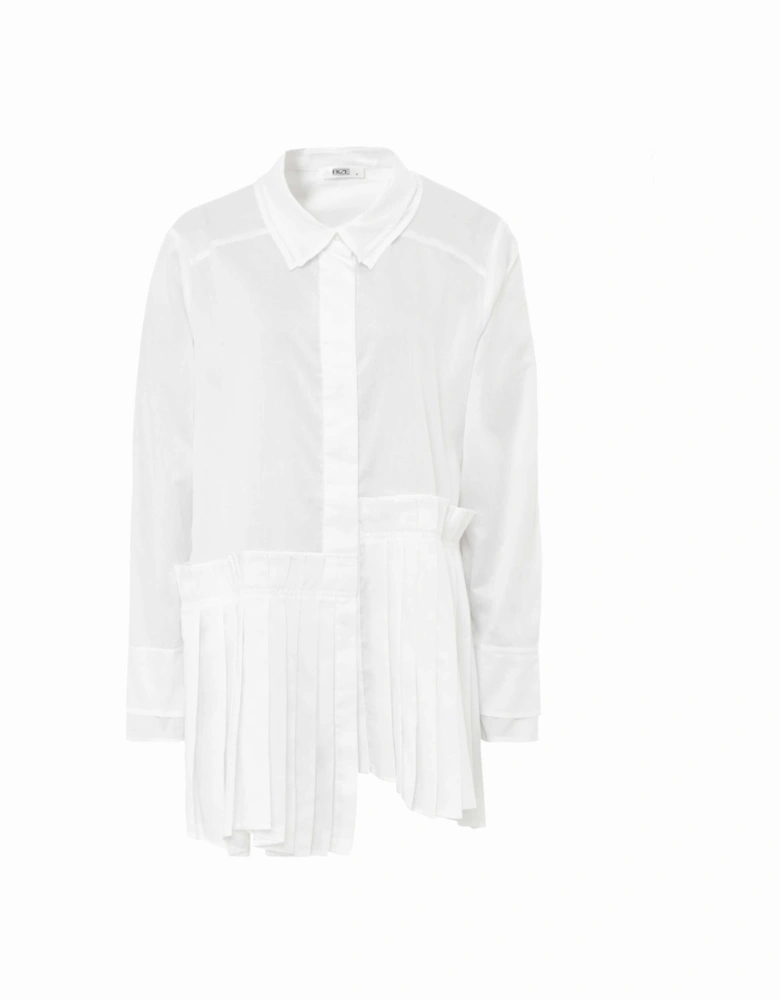 Longline Pleated Shirt