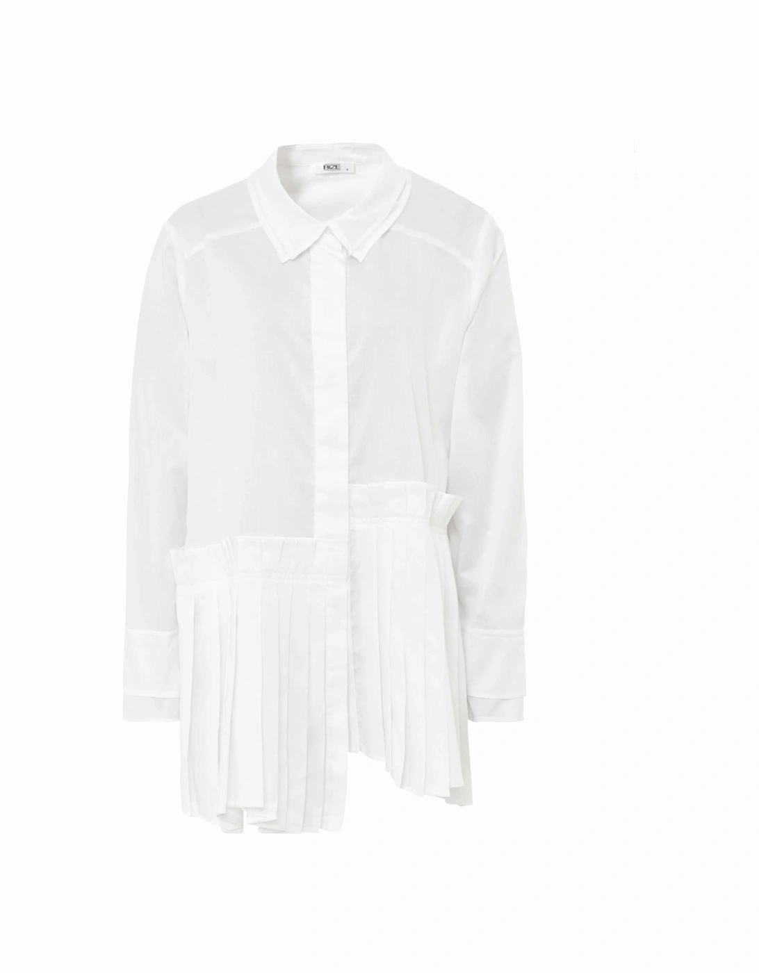 Longline Pleated Shirt, 2 of 1