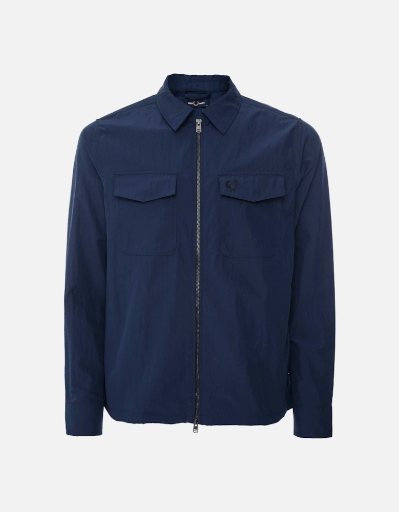 Textured Zip Overshirt