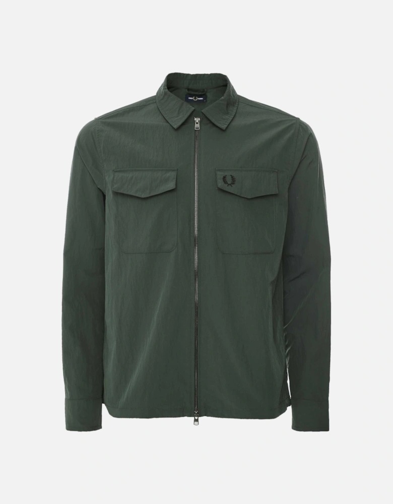 Textured Zip Overshirt