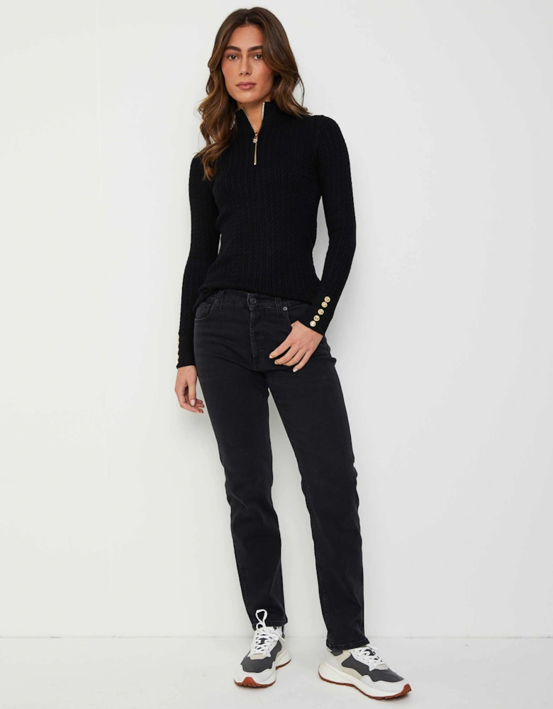 Maijke Straight High-Rise Jeans