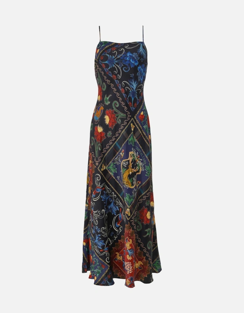 Arabesque Scarves Sleeveless Maxi Dress