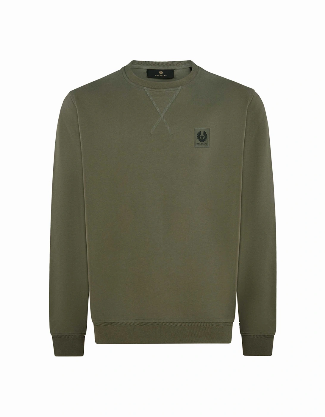 Belstaff Men's Green Crew Neck Sweatshirt - : 44/Regular Xxl