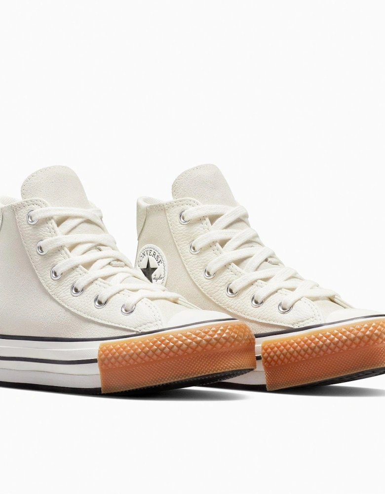 Kids Chuck Taylor All Star Eva Lift Suede Hi Top - Beige